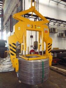 Wire Coil Outer Tongs with w. adjusting table
