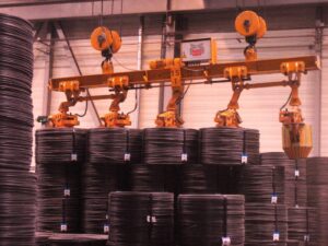 Electromotive 5-fold Wire Coil Inner Tongs Lifting Beam