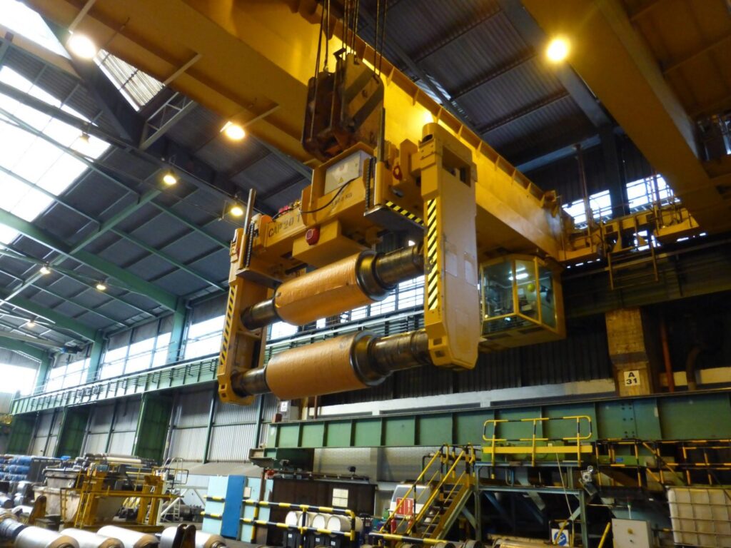 Electromotive Back-up Roll Transport Grab