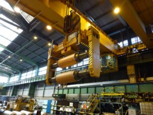 Electromotive Back-up Roll Transport Grab