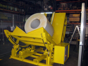 Tilting table, upender, turning unit, turning table, blanc turning table, turning device, coil turning unit, turnwheel, wire coil turning device, turning equipment, turnover device, positioner, toolmover, LOAD HANDLING DEVICES